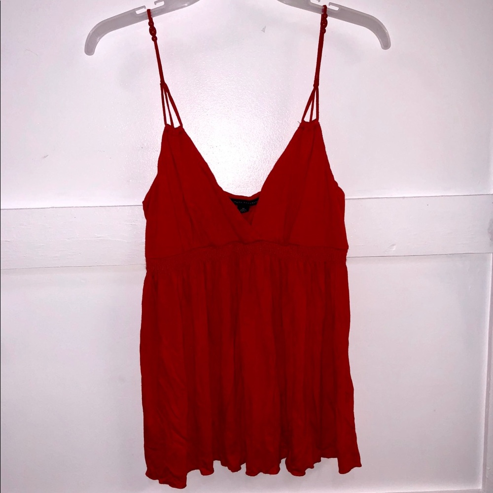 Orange Banana Republic Spaghetti Strap Tank